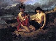 Delacroix Auguste The Natchez Spain oil painting artist